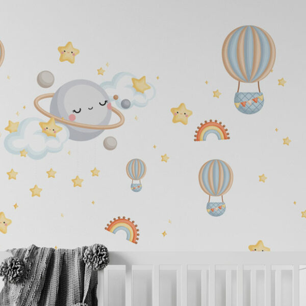 Wall Decal Sky And Moon Sticker Wall Decals