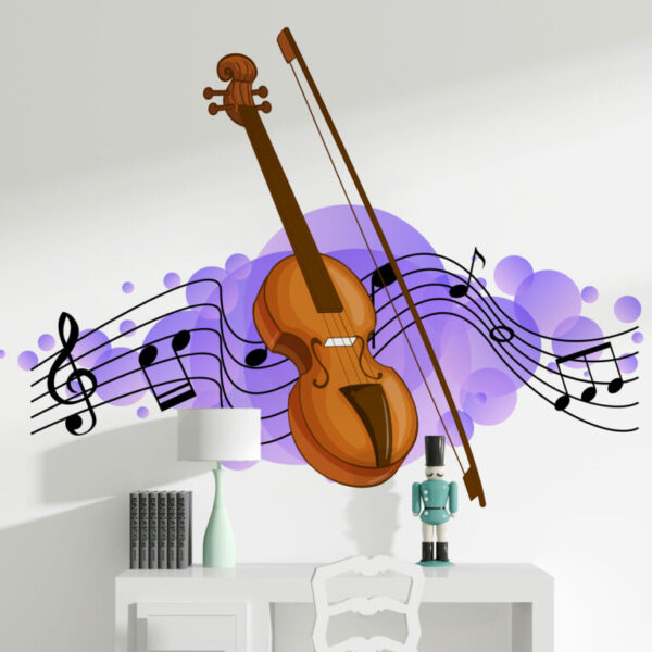 Music Wall Decal Violine Wall Murals