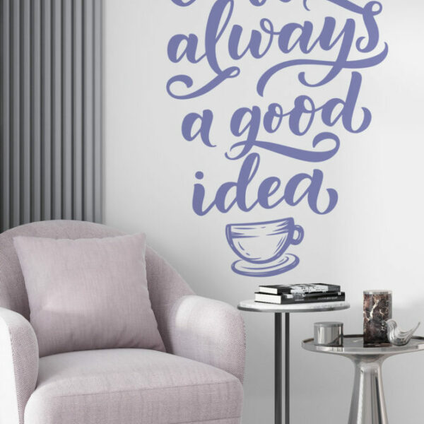 Lettering and Coffee Wall Decals