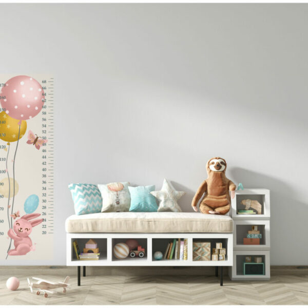 Cartoon Rabbit & Balloon Pattern Wall Decals