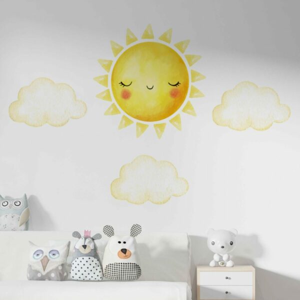 Happy Sun Clouds Wall Decals