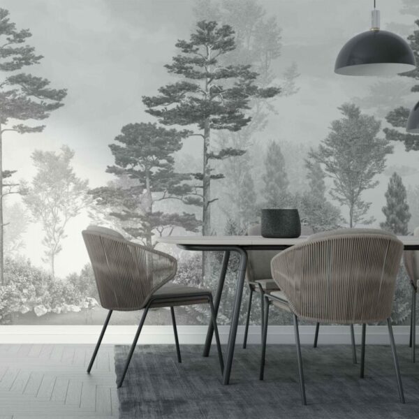 Black & White Forest Wall Murals