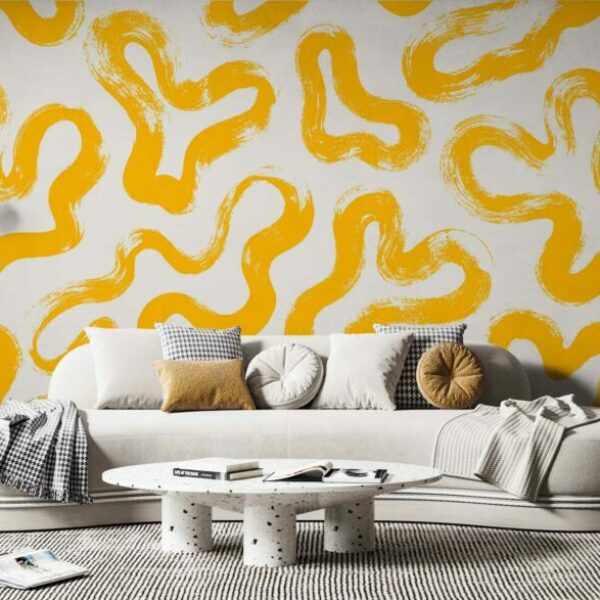 Colorful Brush Marks Wall Murals