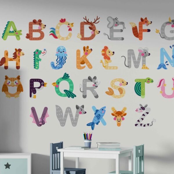 Alphabet Kids Stickers Wall Murals