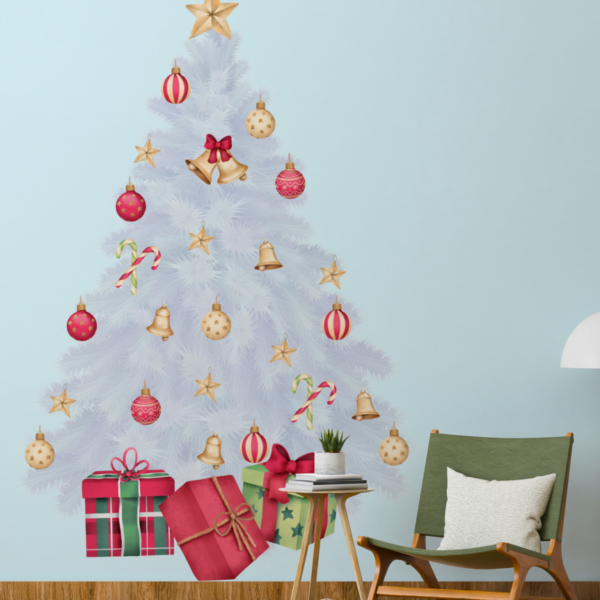 Christmas Tree Decorations Peel Wall Decals