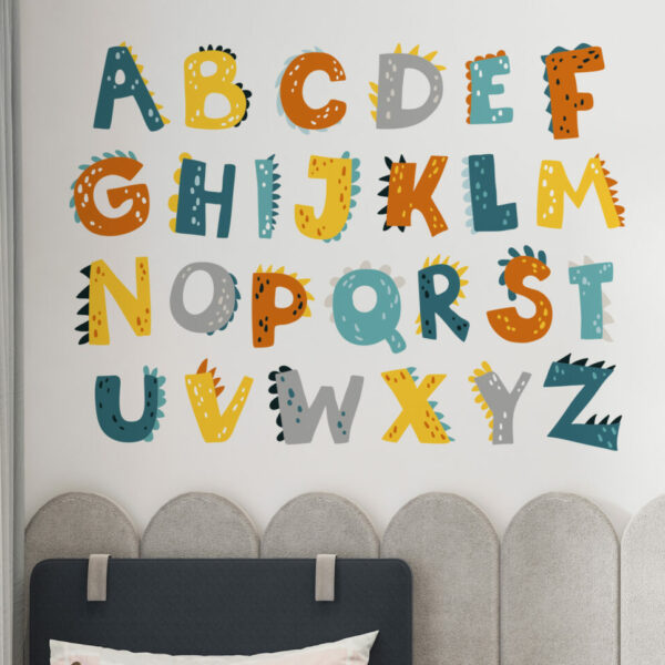 Alphabet Letters Kids Wall Stickers Murals