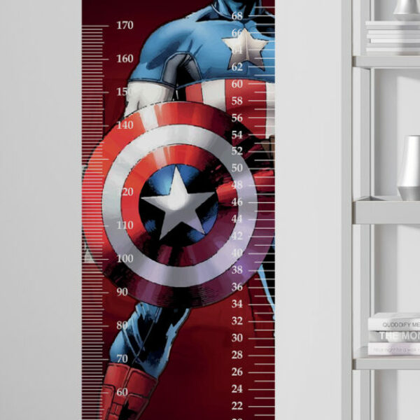 Captain America Height Ruler Wall Decals