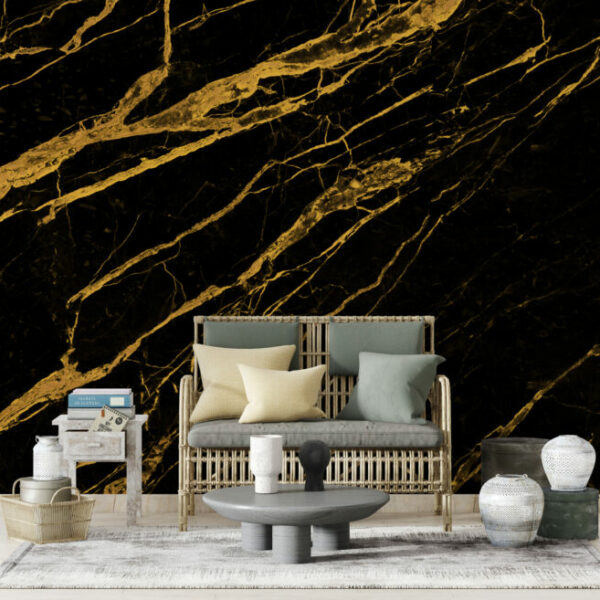 Marble Black Gold Wall Decals