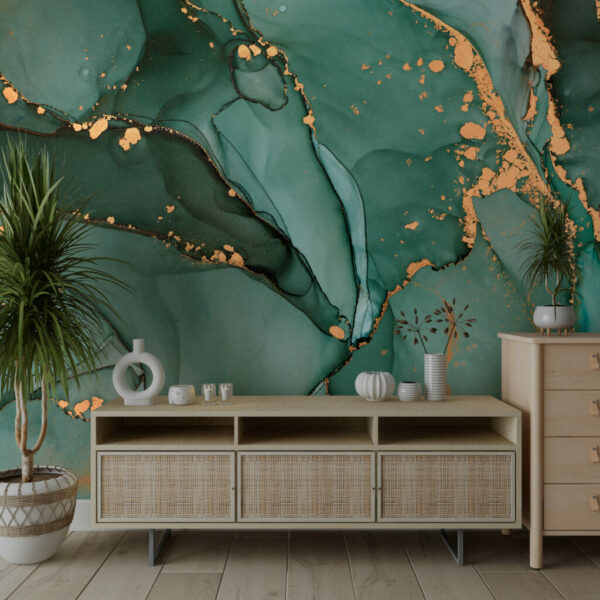 Wall Murals Green Marble Wall Decals
